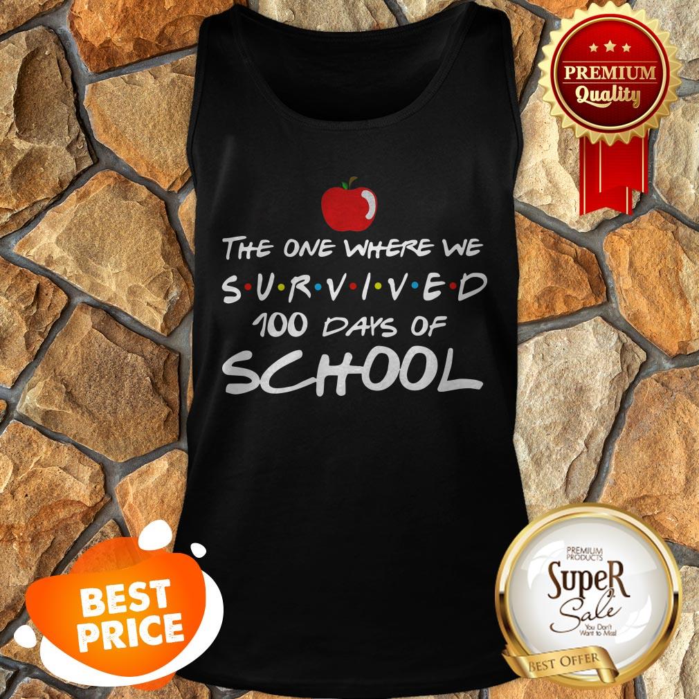 The One Where We Survived 100 Days Of School Friends Shirt - Image 3