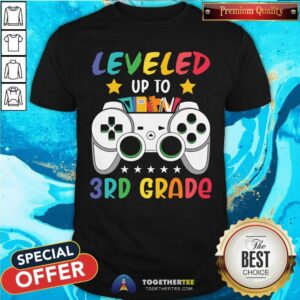 Leveled Up To 3rd Grade Gaming Shirt