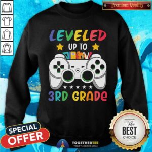 Alternative view of Leveled Up To 3rd Grade Gaming Shirt