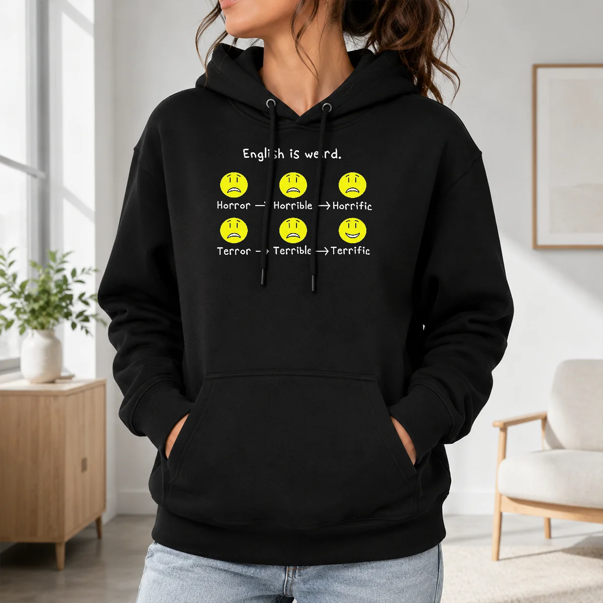 Nice Pretty English Is Weird Geek Shirt - Image 7