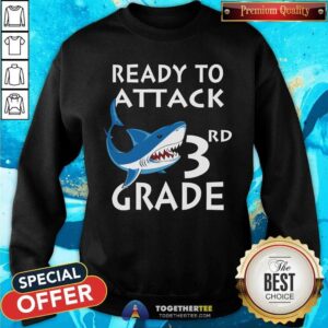 Alternative view of Shark Ready To Attack 3rd Grade Shirt