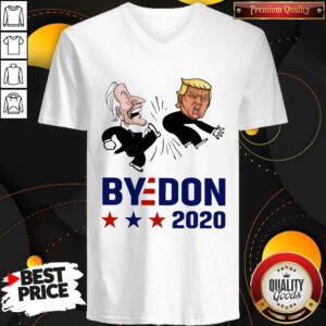 Alternative view of Joe Biden Kick Donald Trump Bydon 2020 Shirt