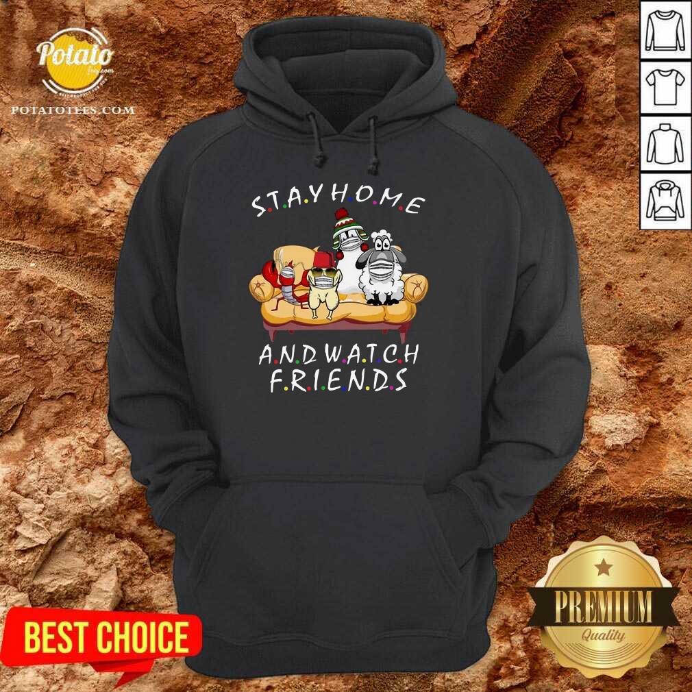 Pretty Pets Stay Home And Watch Friends Cartoon COVID-19 Shirt - Image 5