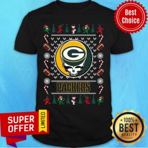 Top Green Bay Packers Grateful Dead Ugly Christmas Shirt