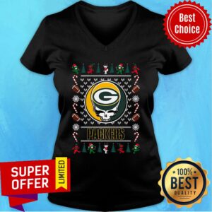 Alternative view of Top Green Bay Packers Grateful Dead Ugly Christmas Shirt