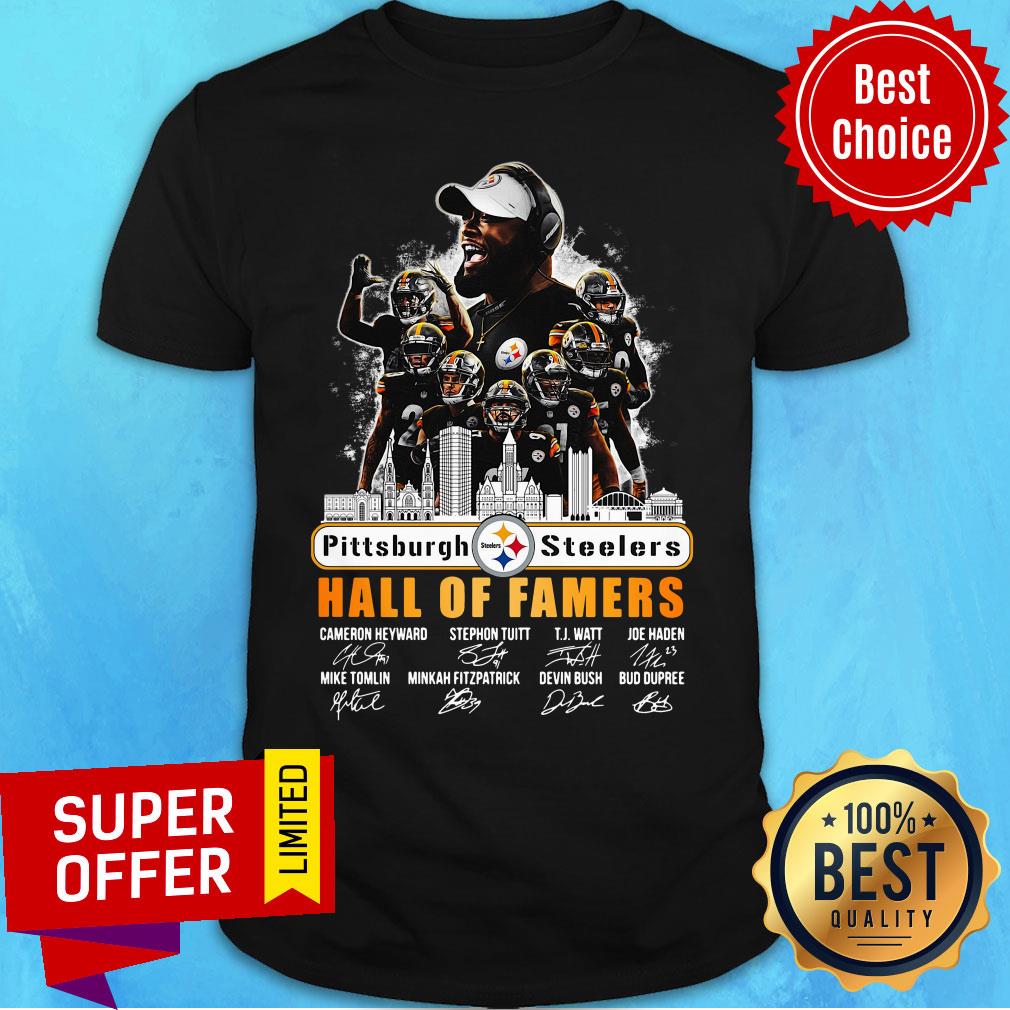 Top Pittsburgh Steelers Hall Of Famers Signatures Shirt