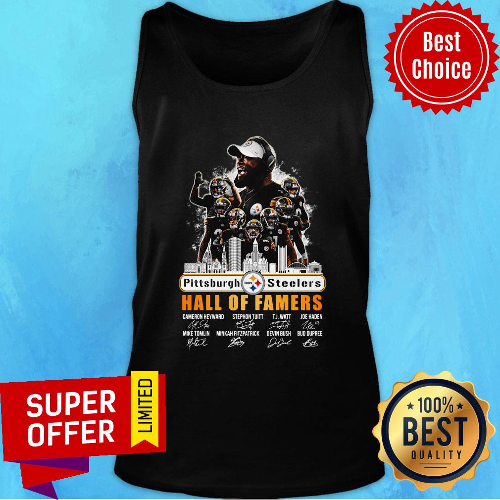 Top Pittsburgh Steelers Hall Of Famers Signatures Shirt - Image 4