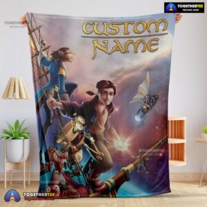 Official Treasure Planet Movie Poster Blanket Fleece Customized Blanket