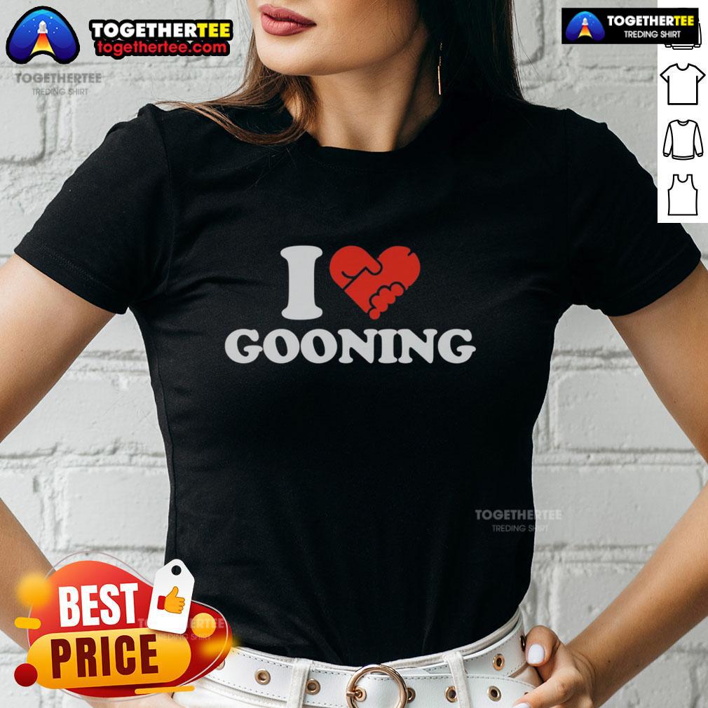 Nice I Love Gooning T-Shirt - Image 3