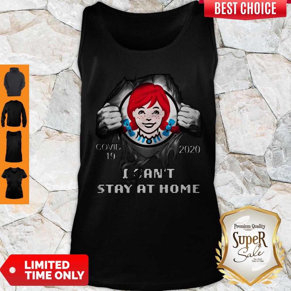 Official Wendy’s Inside Me Covid 19 2020 I Can't Stay At Home Shirt - Image 4