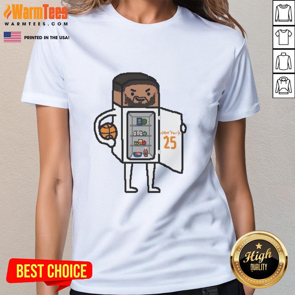 Premium Mikal Bridges New York Knicks Too Cold Nba Paint T-Shirt - Image 3