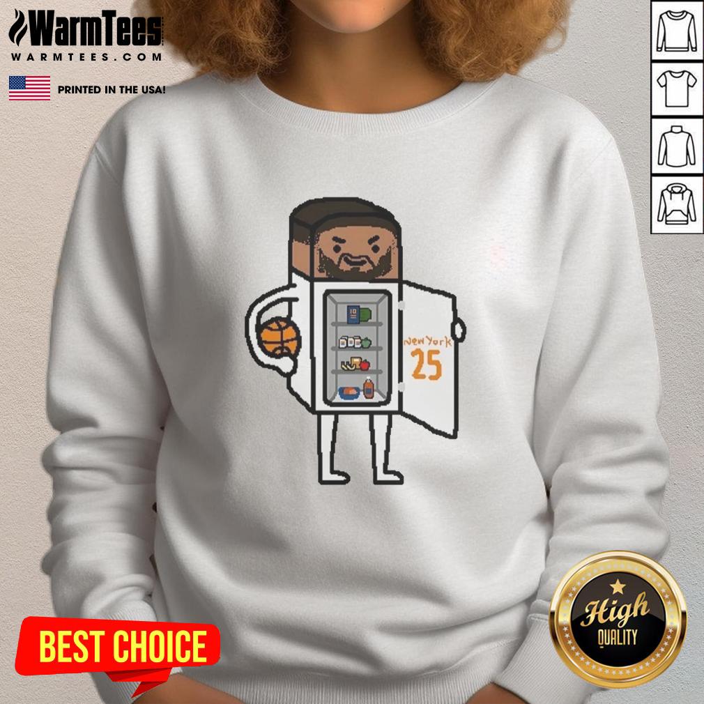 Premium Mikal Bridges New York Knicks Too Cold Nba Paint T-Shirt - Image 5