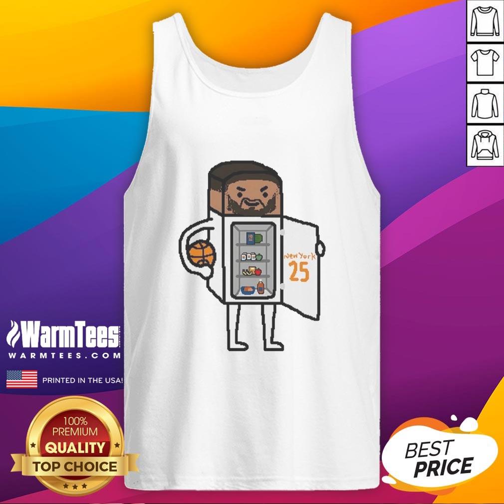 Premium Mikal Bridges New York Knicks Too Cold Nba Paint T-Shirt - Image 4