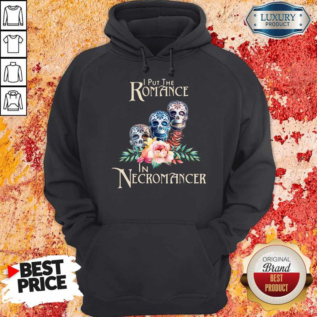 Good Necromancer Halloween Undead Skulls And Roses Shirt - Image 3