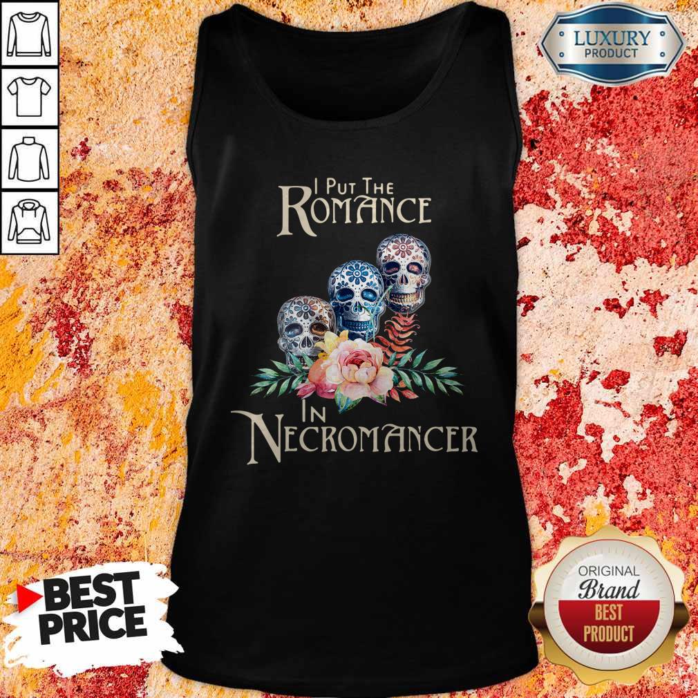 Good Necromancer Halloween Undead Skulls And Roses Shirt - Image 4