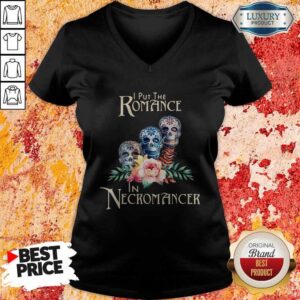 Alternative view of Good Necromancer Halloween Undead Skulls And Roses Shirt