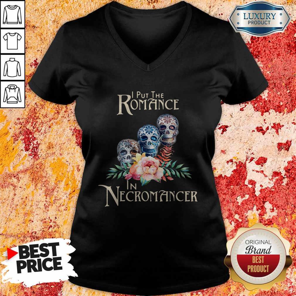 Good Necromancer Halloween Undead Skulls And Roses Shirt - Image 2