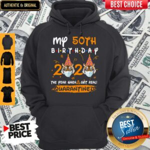 Alternative view of Top Tiger My 50th Birthday 2020 The Year When Shit Got Real Quarantined Shirt
