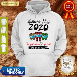 Alternative view of Mother’s Day 2020 Tooth Mask The Year When Shit Got Real Quarantined Shirt