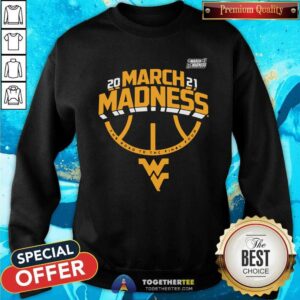 Alternative view of Premium West Virginia Mountaineers 2021 March Madness Bound Ticket Shirt