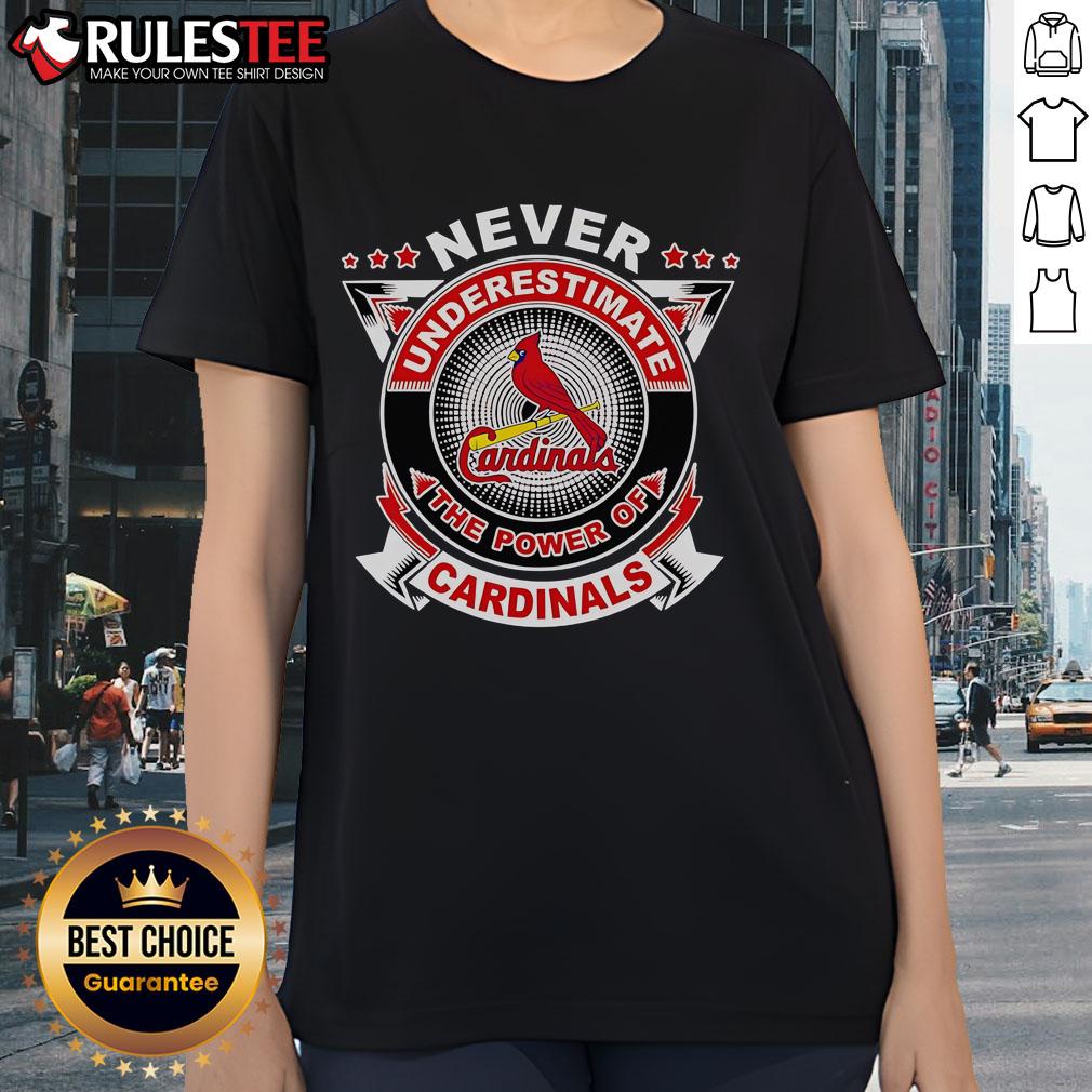 Awesome Never Underestimate The Power Of Cardinals T-Shirt - Image 3