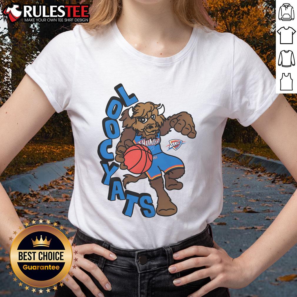 Awesome Oklahoma City Thunder Stadium Essentials NBA X Staycool Mascot T-Shirt - Image 3