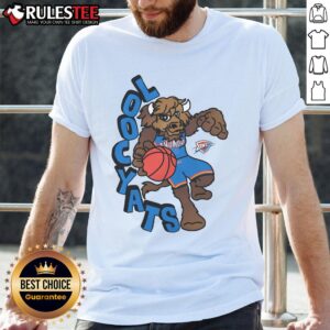 Awesome Oklahoma City Thunder Stadium Essentials NBA X Staycool Mascot T-Shirt