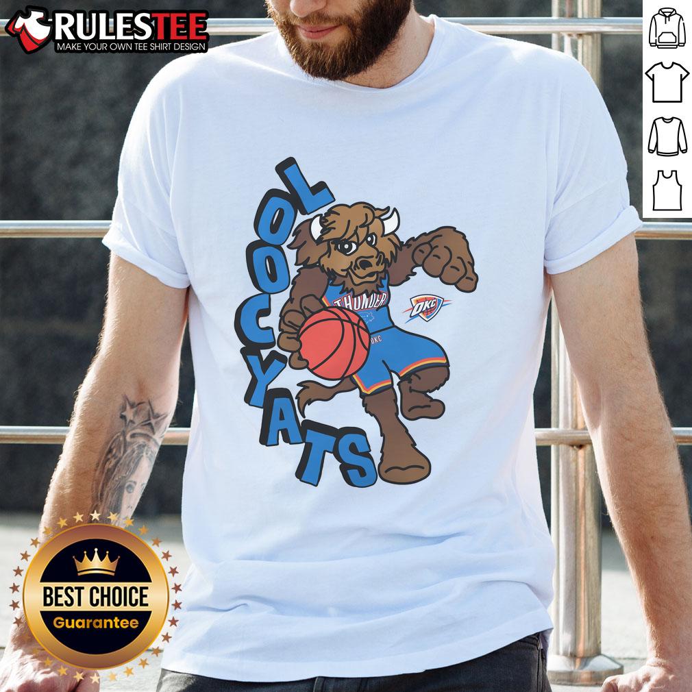 Awesome Oklahoma City Thunder Stadium Essentials NBA X Staycool Mascot T-Shirt
