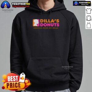 Alternative view of Top Dilla's Donuts America Runs On Dilla T-Shirt