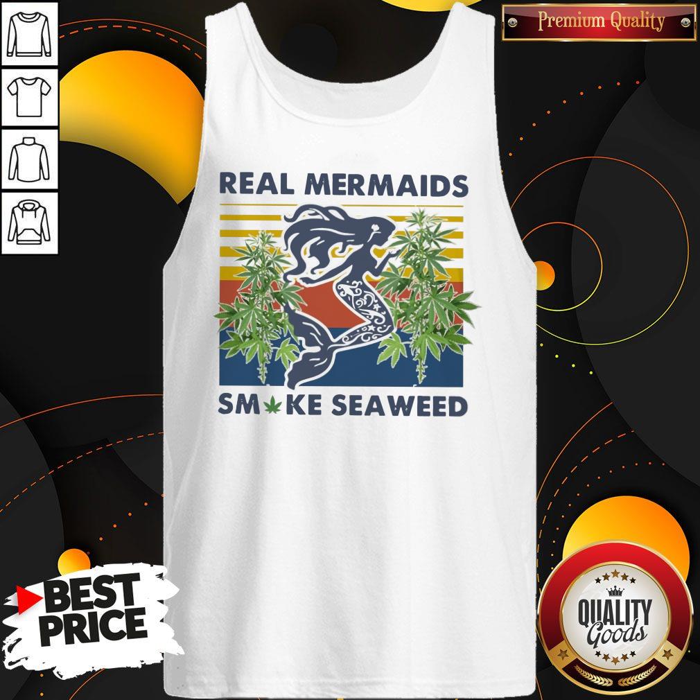 Real Mermaids Smoke Seaweed Vintage Shirt - Image 4
