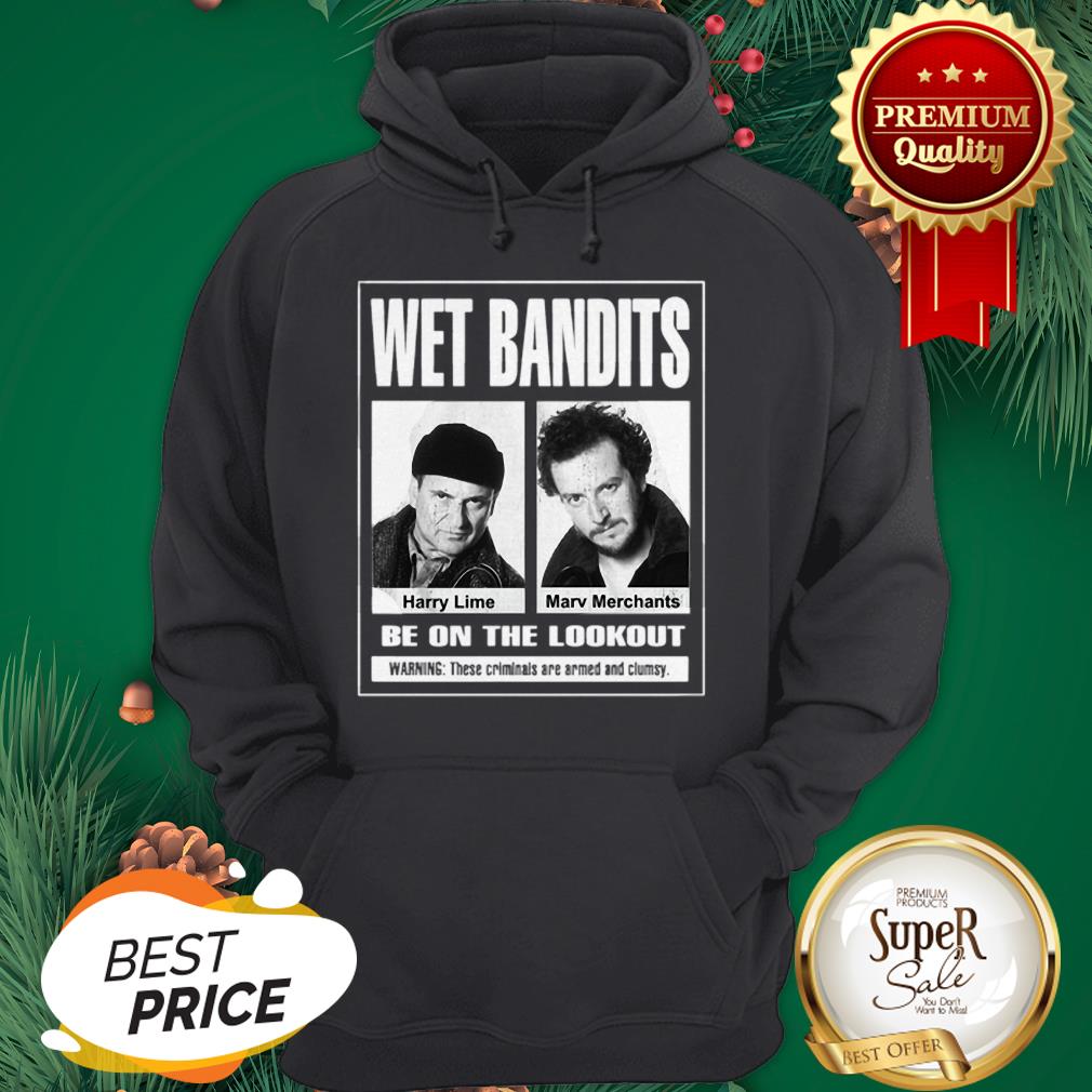 Wet Bandits Harry Lime Marv Merchants Be On The Lookout Warning Shirt - Image 5