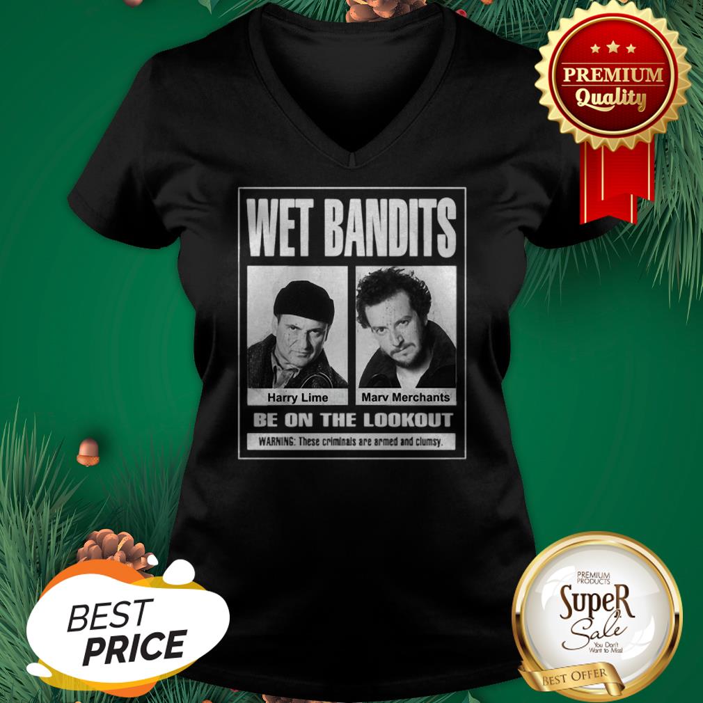 Wet Bandits Harry Lime Marv Merchants Be On The Lookout Warning Shirt - Image 2