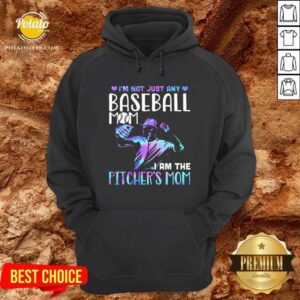 Alternative view of Baseball Mom I'm The Pitcher's Mom Shirt