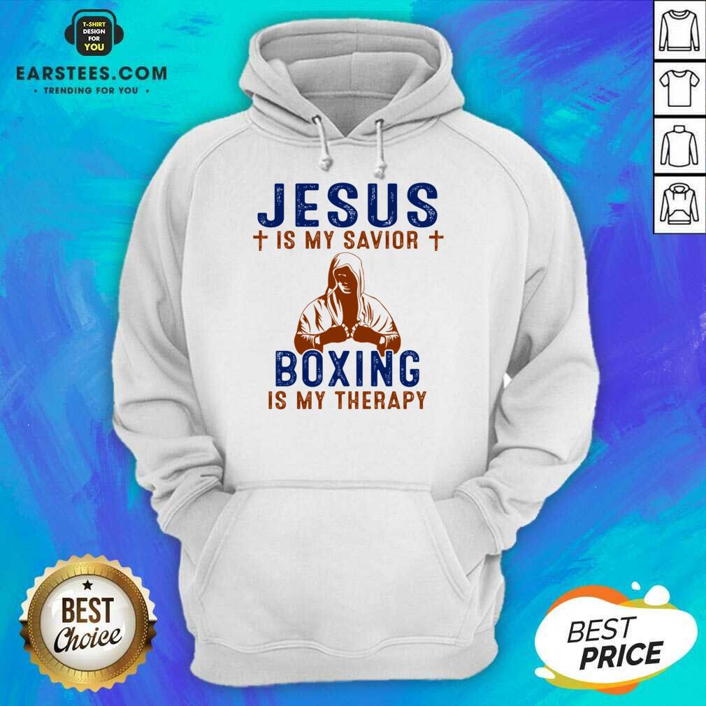 Happy Jesus Savior Boxing Therapy Great Shirt - Image 4