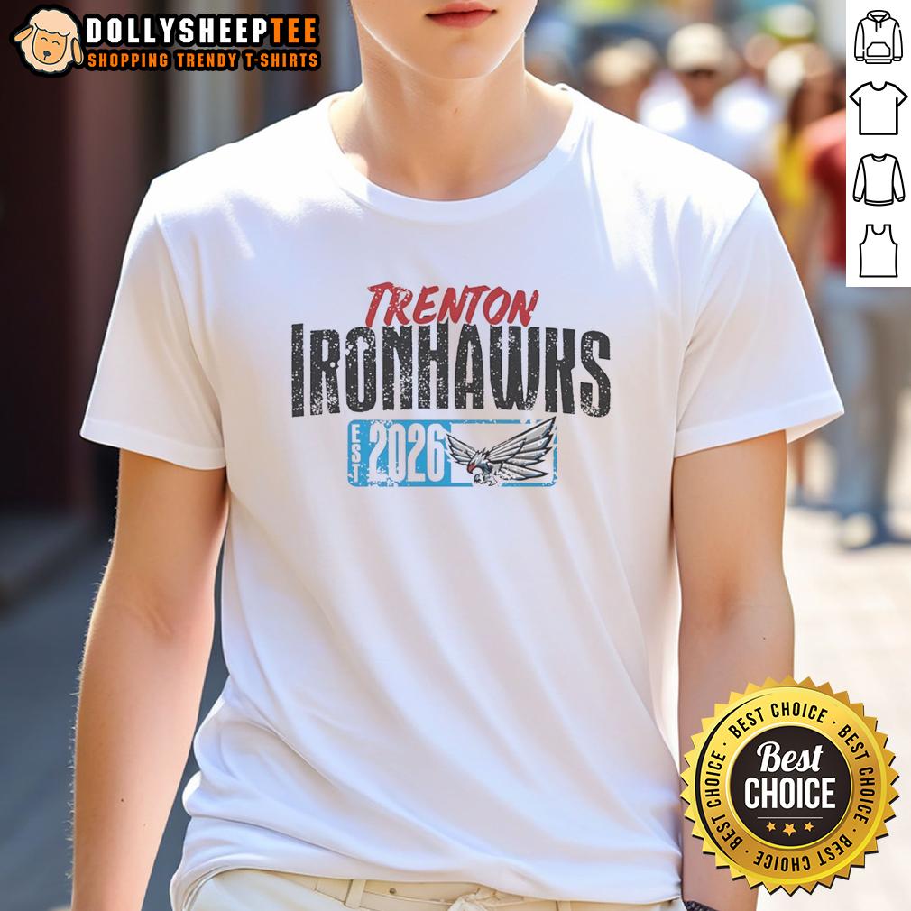 Top Trenton Ironhawks Est 2026 Logo T-Shirt