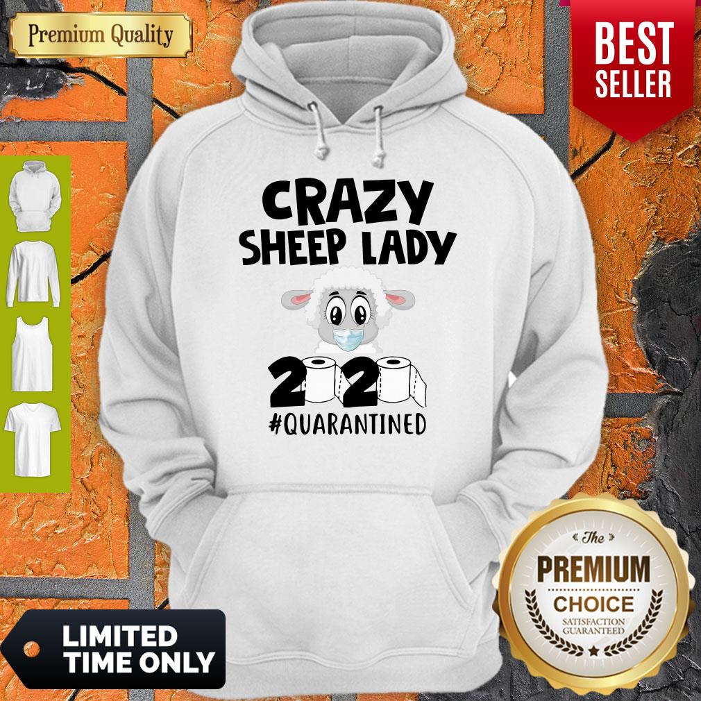 Awesome Crazy Sheep Lady 2020 Quarantined Shirt - Image 2