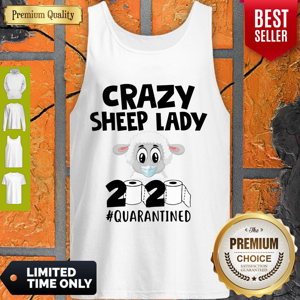 Awesome Crazy Sheep Lady 2020 Quarantined Shirt - Image 4