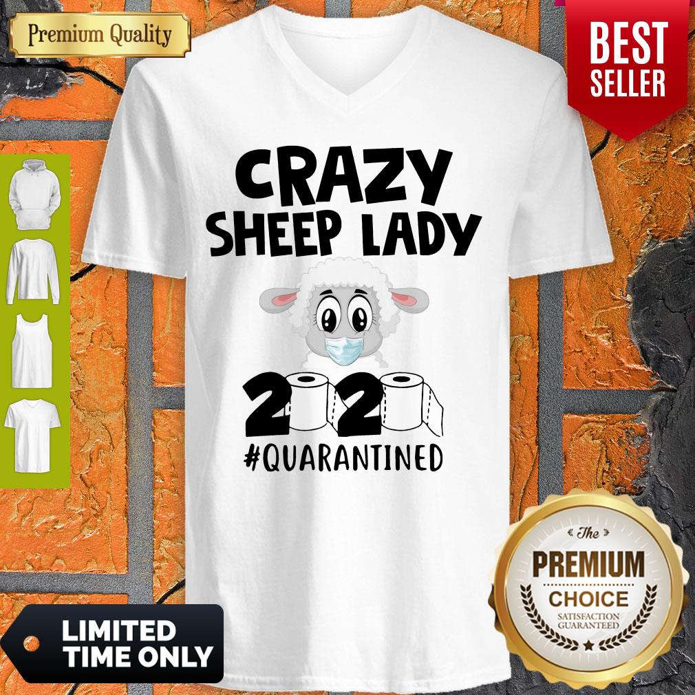 Awesome Crazy Sheep Lady 2020 Quarantined Shirt - Image 5