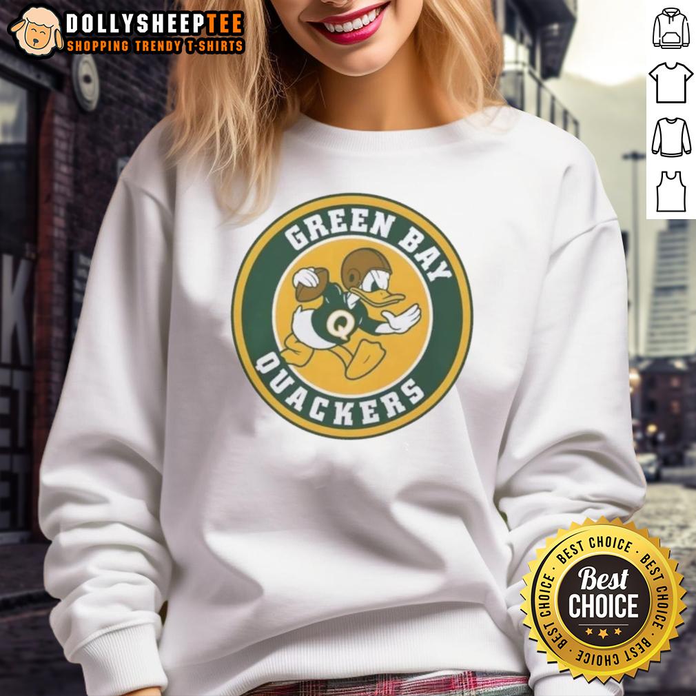 Nice Disney Green Bay Quackers Pro Football Spoof T-Shirt - Image 5