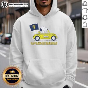 Alternative view of Pretty Snoopy Driving Car Savannah Bananas T-Shirt