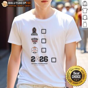 Top Playoff First Round Sugar Bowl Vrbo Fiesta Bowl National Championship What Is Your Choice T-Shirt