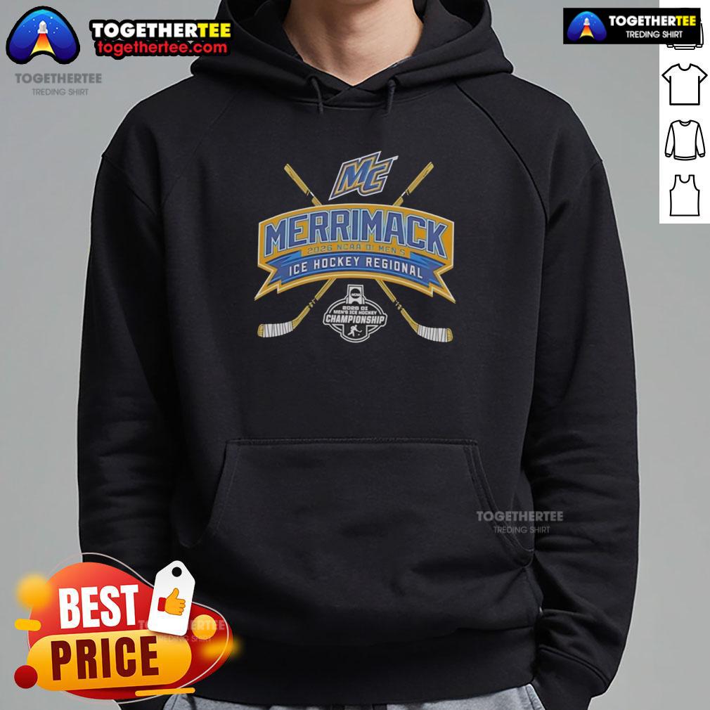 Top Merrimack 2026 NCAA Division I Men's ICE Hockey Regional T-Shirt - Image 2