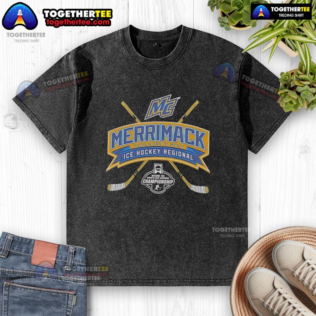 Top Merrimack 2026 NCAA Division I Men's ICE Hockey Regional T-Shirt - Image 6