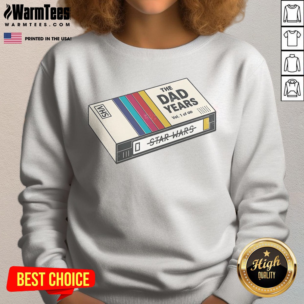Good The Dad Year Star Wars VHS Shirt - Image 4