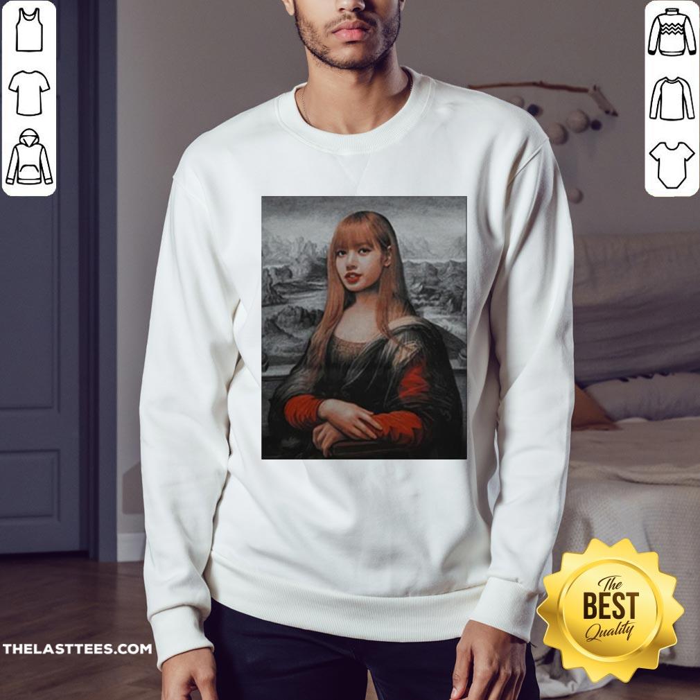 Pretty Lisa Blackpink Monalisa Parody Shirt - Image 4