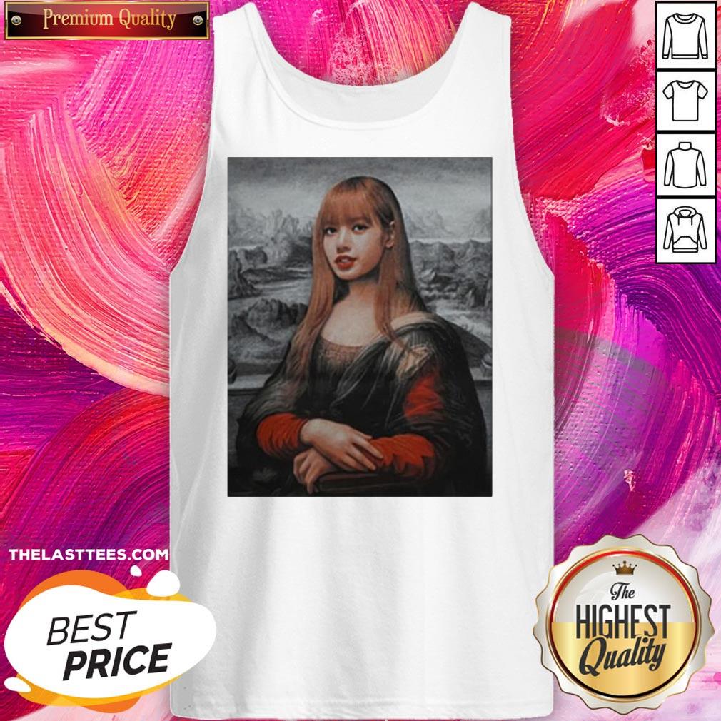 Pretty Lisa Blackpink Monalisa Parody Shirt - Image 3