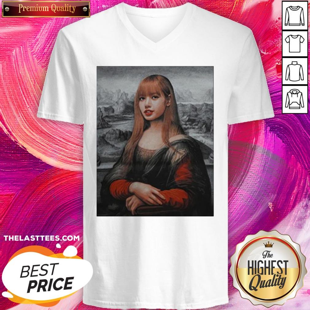 Pretty Lisa Blackpink Monalisa Parody Shirt - Image 2