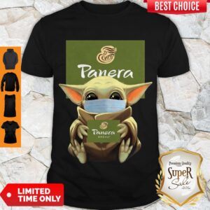 Official Baby Yoda Face Mask Hug Panera Bread Shirt