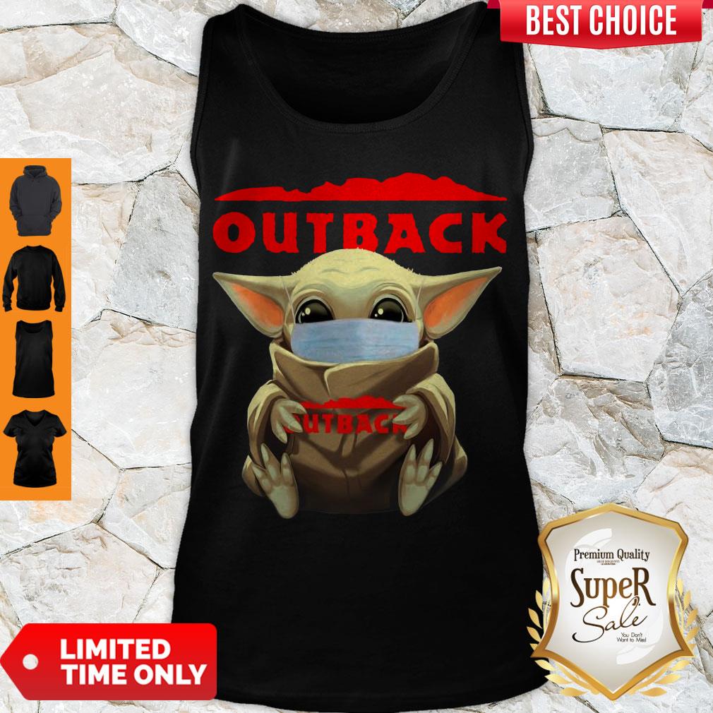 Official Baby Yoda Face Mask Hug Outback Shirt - Image 4