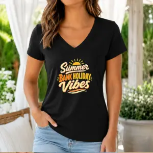 Alternative view of Top Summer Bank Holiday Cozy Typography Family Gatheri Shirt